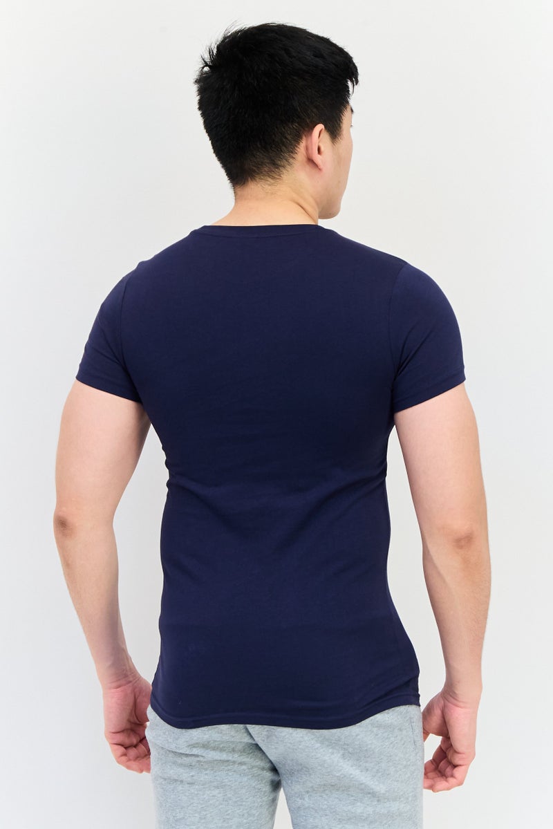 PUMA Men Sportswear Fit Short Sleeve Outdoor T Shirt, Navy - Image 2