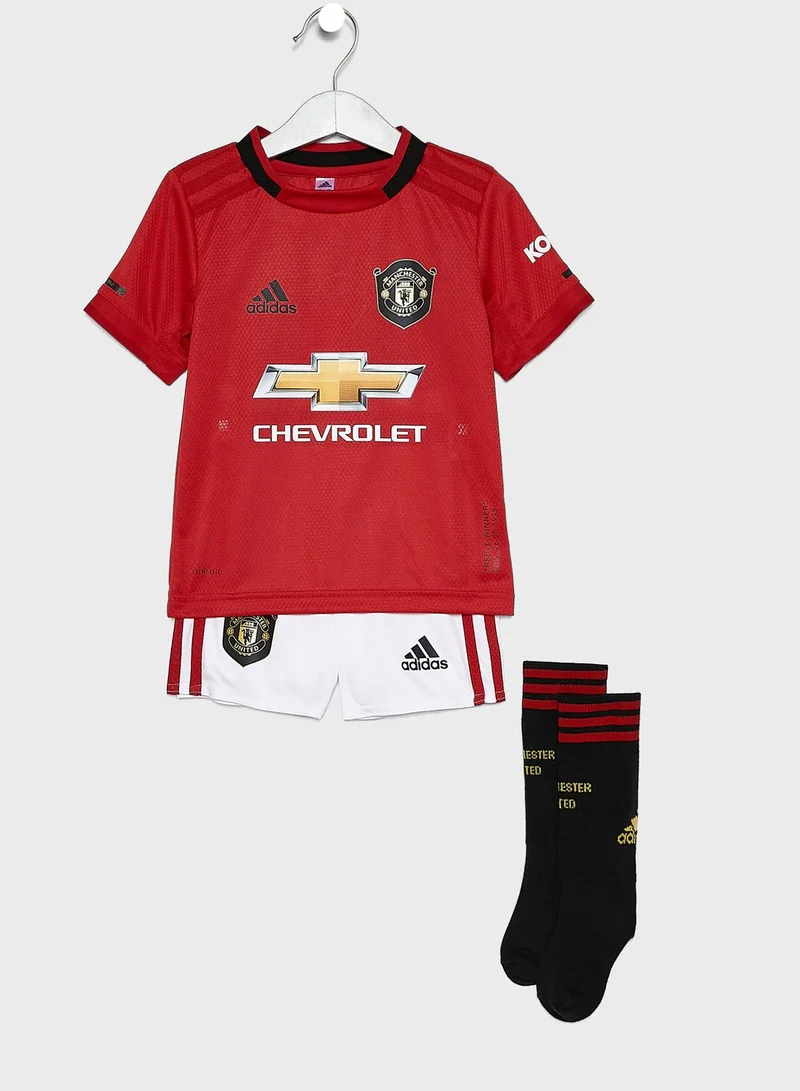 Adidas Kids Manchester United 19/20 Home Set