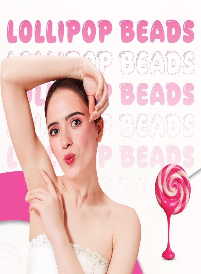 HoneyBee Lollipop Brazilian Beads Wax For Women | Stripless Liposoluble Katori Face Wax For Hair Removal | For Bikini, Underarms, Upperlip, Chin | Pan, Spatulas & Post Wax Wipes Included,80G - Image 3