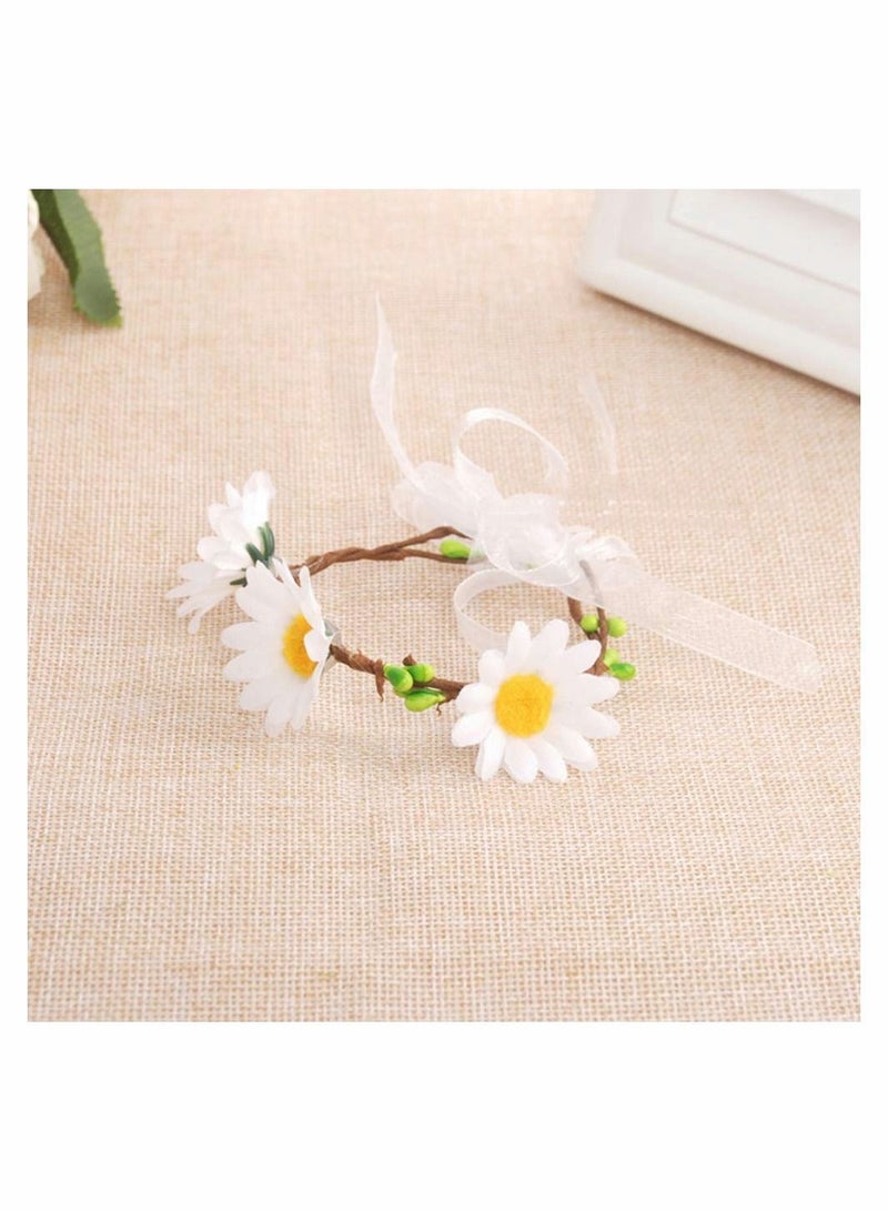 نيبمينينت Silk Daisy Flower Head 1.5Inch White Artificial Gerbera Fake Flowers Heads for Wedding Party,Home Decoration and DIY Craft 100 Pcs - Image 4