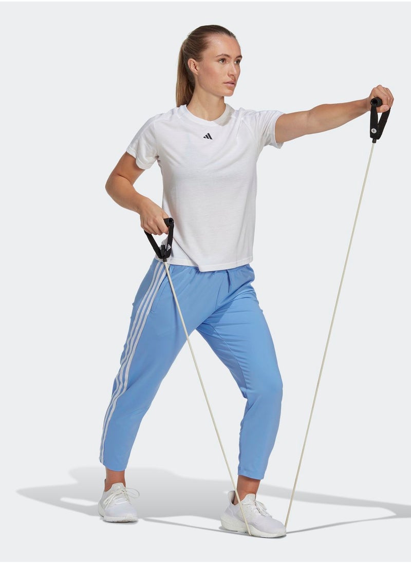 Adidas - Aeroready Train Essentials Minimal Branding Crewneck T-Shirt - Image 1