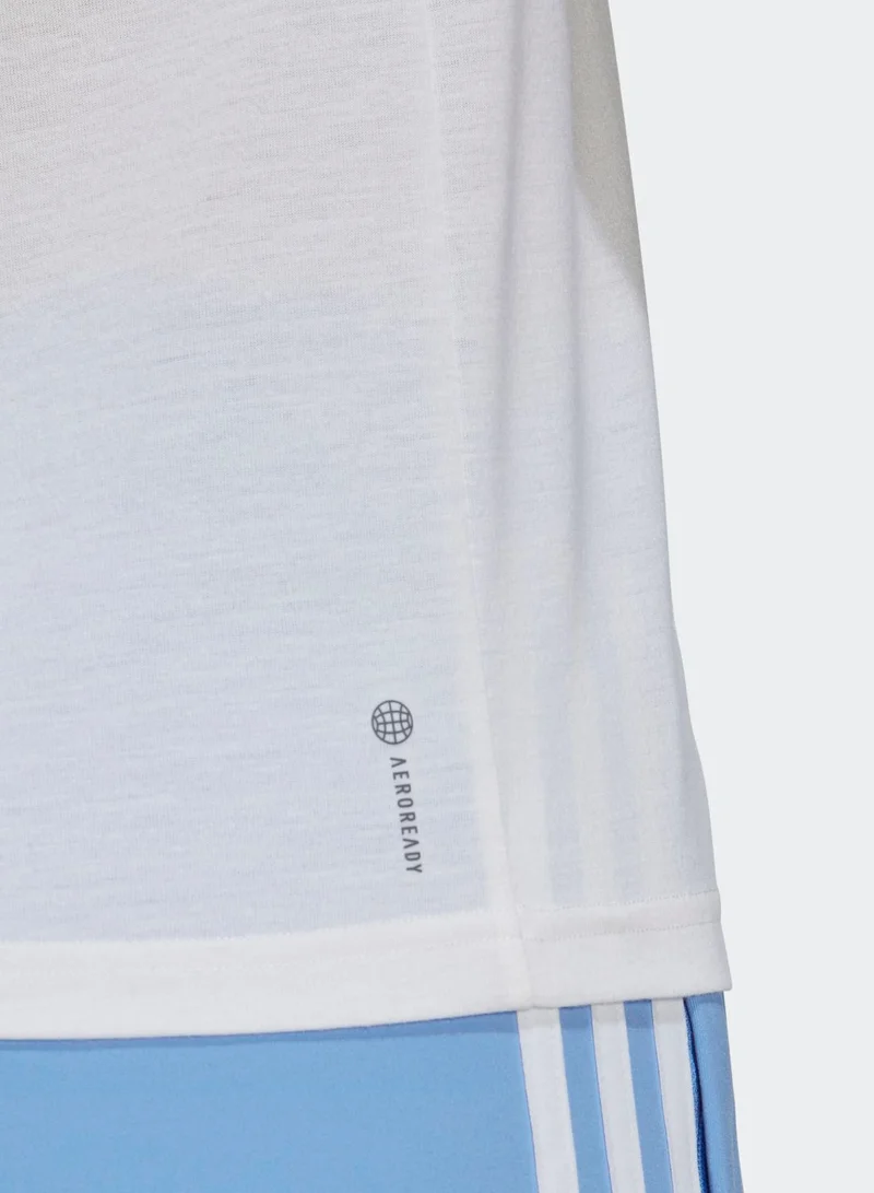 Adidas Aeroready Train Essentials Minimal Branding Crewneck T-Shirt