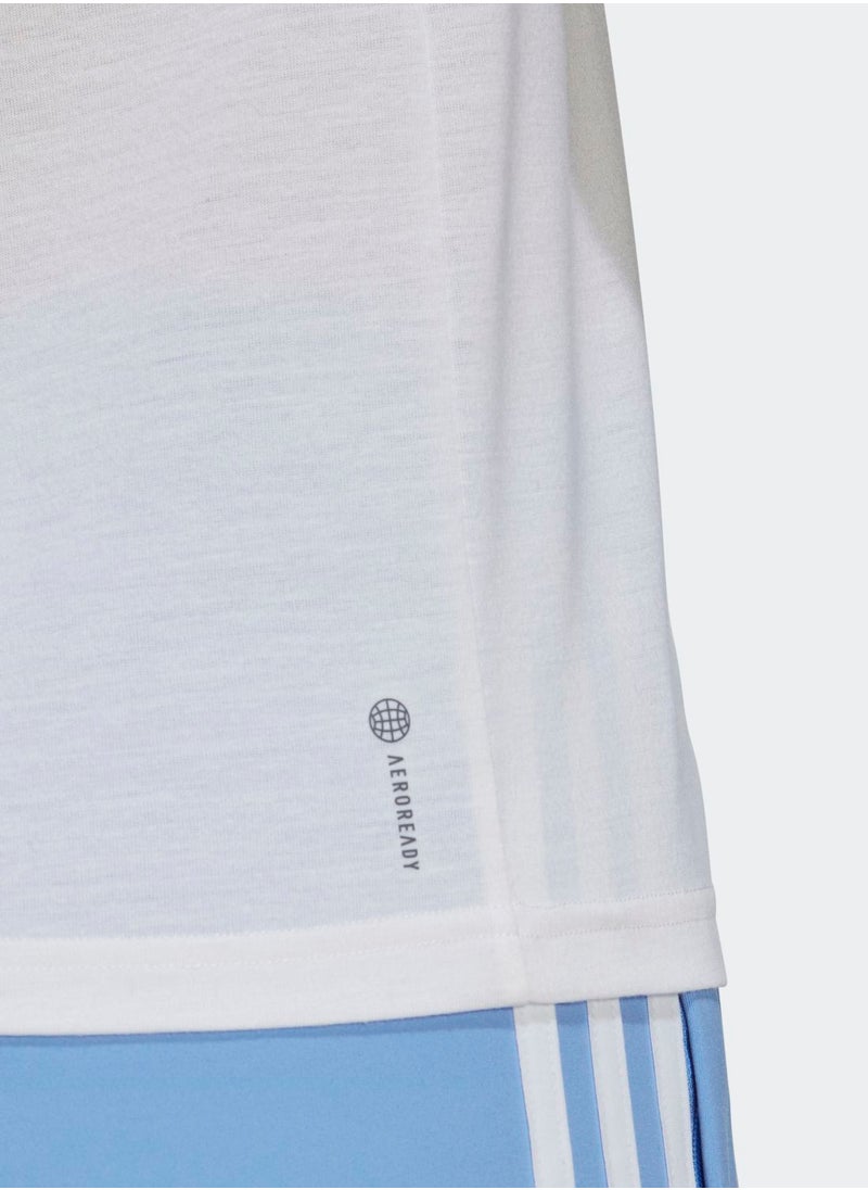 Adidas - Aeroready Train Essentials Minimal Branding Crewneck T-Shirt - Image 1