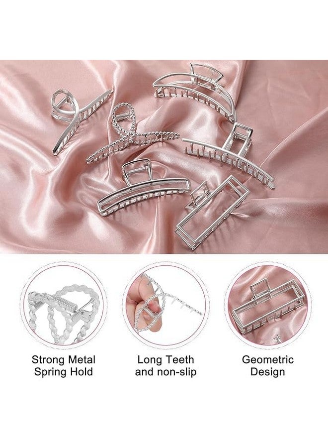 DICHOT Large Metal Hair Claw Clips - Big gold silver hair clips,Perfect Jaw hair clamps for Women and Thinner,Thick hair styling,Strong Hold Hair,Fashion Hair Accessories (any 2) - Image 4