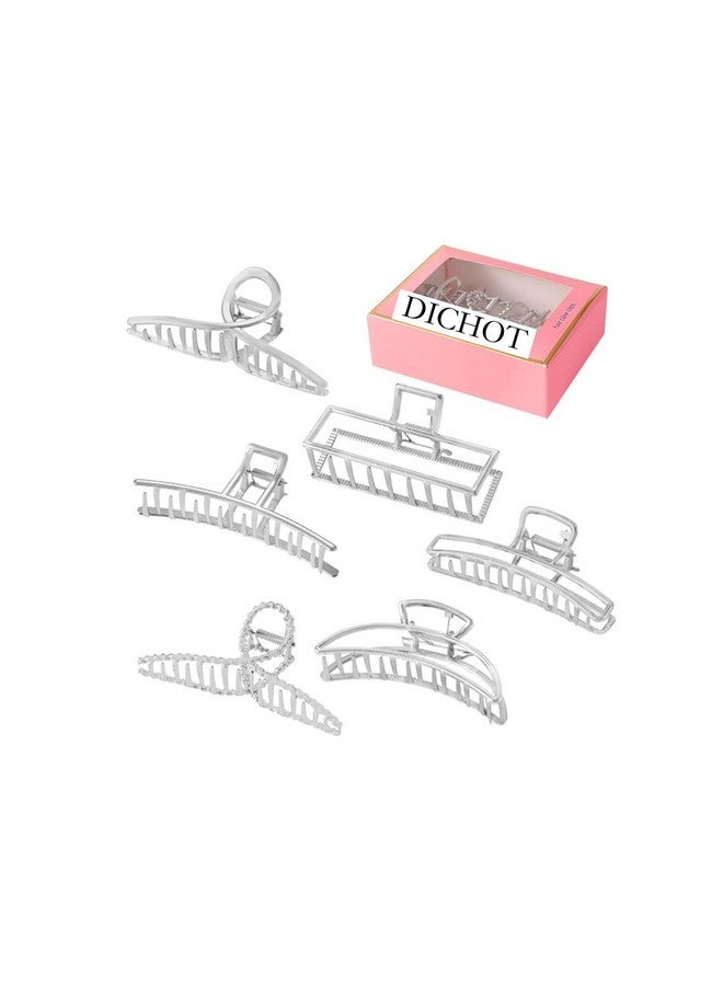 DICHOT Large Metal Hair Claw Clips - Big gold silver hair clips,Perfect Jaw hair clamps for Women and Thinner,Thick hair styling,Strong Hold Hair,Fashion Hair Accessories (any 2) - Image 2