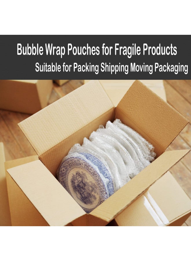AODESTINY 200Pcs Clear Bubble Out Bags 6x8, Bubble Pouches Wrap Bag for Packing, Double Walled Moving Supplies Bubble Bags for Fragile Dishes China Plates, Bubble Pouch Bags for Shipping Storage Wrapping  - Image 4