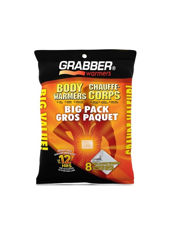 GRABBER WARMERS Adhesive Body Warmer | 8 Unit Value Pack, Tan - Image 1
