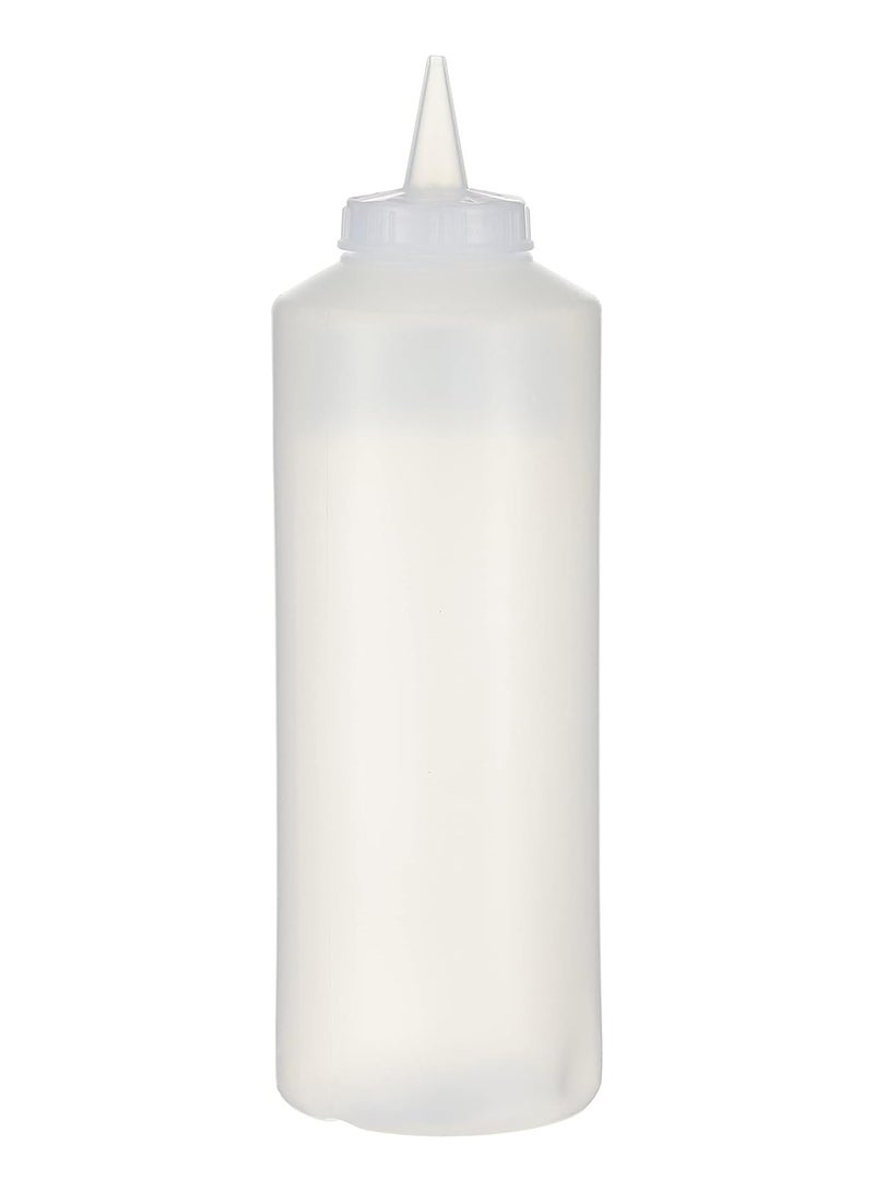 GastroPlast GastroPlast 1000ml Clear Squeeze Bottle Dispenser - Image 2