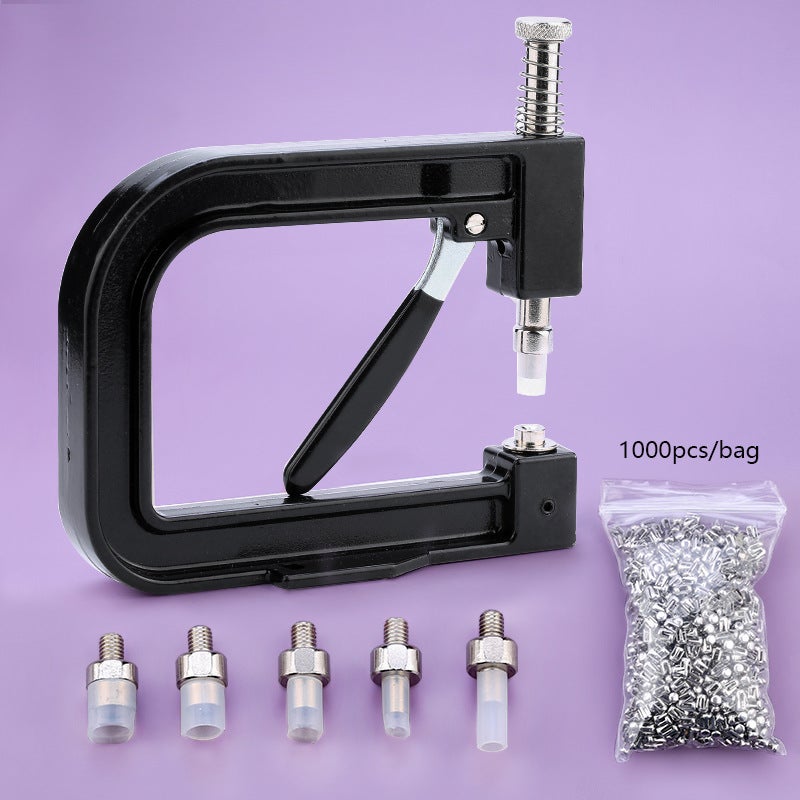 Bead Riveting Machine for Clothing DIY Black Beading 