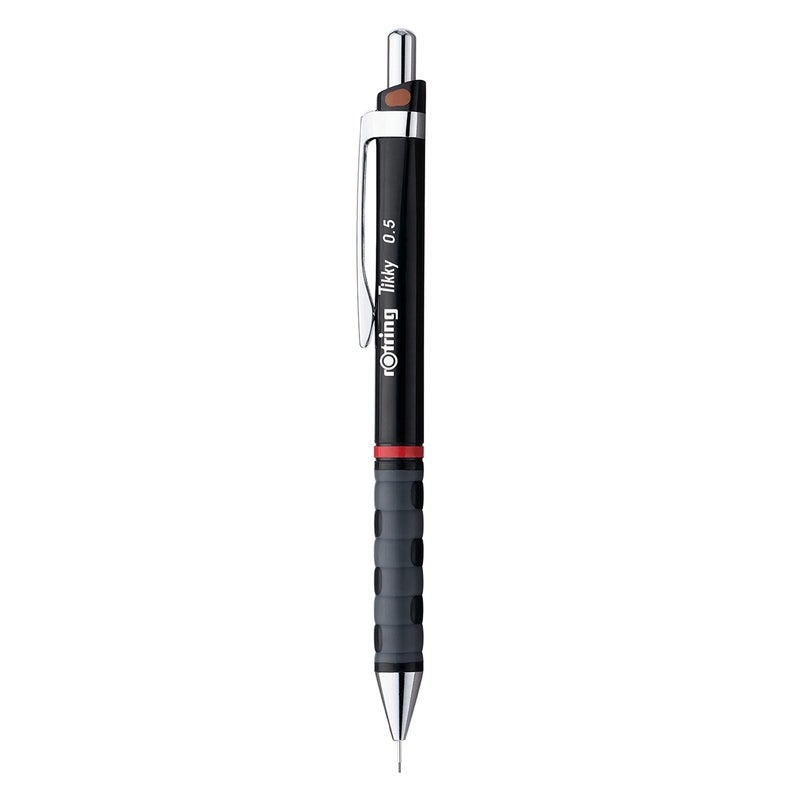 Rotring Rotring Tikky Black Barrel 0.50mm Mechanical Pencil, Spare Leads and Eraser  - Image 2