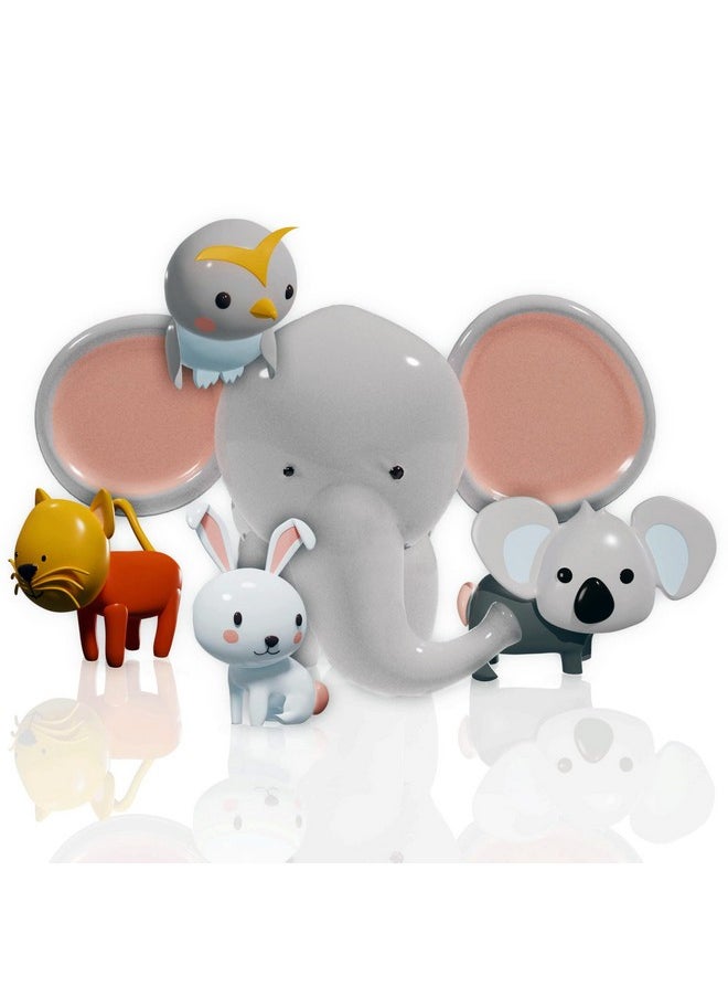 SplashEZ Mold Free Bath Toys For Babies & Toddlers, Animal No Hole Bath Toys, No Mold For Tub, Beach, Pool, Bpa-Free, Dishwasher-Safe, Infant Bath Toys No Holes 0 1 3 6 12 18 Months  - Image 1