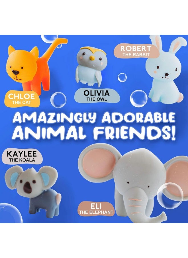 SplashEZ Mold Free Bath Toys For Babies & Toddlers, Animal No Hole Bath Toys, No Mold For Tub, Beach, Pool, Bpa-Free, Dishwasher-Safe, Infant Bath Toys No Holes 0 1 3 6 12 18 Months  - Image 2