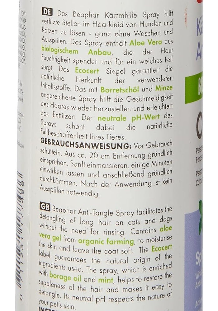 Beaphar Bio Comb Aid Spray for Dogs and Cats - 200 ml - Image 5