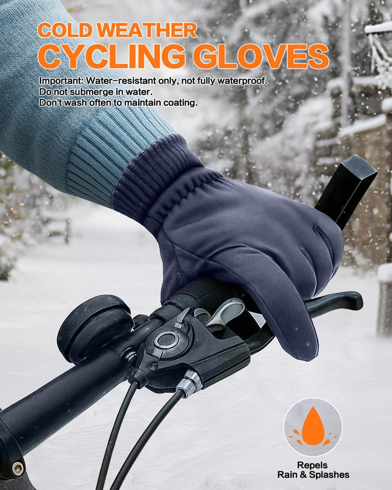 FEWTUR Winter Gloves for Women Men Cold Weather - Thin Hand Gloves Winter for Driving (Small, Grey) - Image 5
