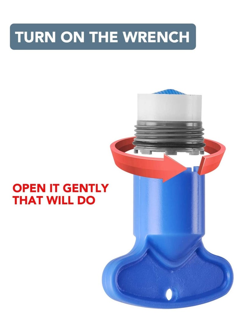 NIBEMINENT 6 Pieces Faucet Aerator Insert Water Tap Aerators Flow Restrictor Replacement Parts for Bathroom or Kitchen 1.2GPM 16.5mm 0.65Inch - Image 5