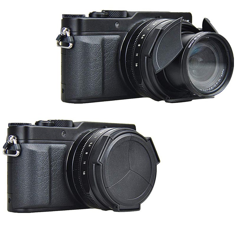 JJC Auto Open and Close Lens Cap Protector for Panasonic Lumix LX100 II (DC-LX100M2) DMC-LX100 Leica D-LUX (Typ 109) D-LUX 7 D-LUX 8 Replaces DMW-LFAC1K Automatic Lens Cap, Fits Filter Thickness Below 8mm - Image 3