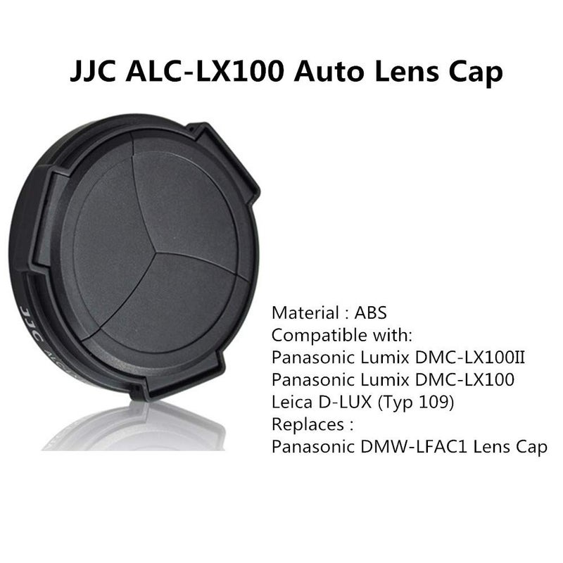 JJC Auto Open and Close Lens Cap Protector for Panasonic Lumix LX100 II (DC-LX100M2) DMC-LX100 Leica D-LUX (Typ 109) D-LUX 7 D-LUX 8 Replaces DMW-LFAC1K Automatic Lens Cap, Fits Filter Thickness Below 8mm - Image 5