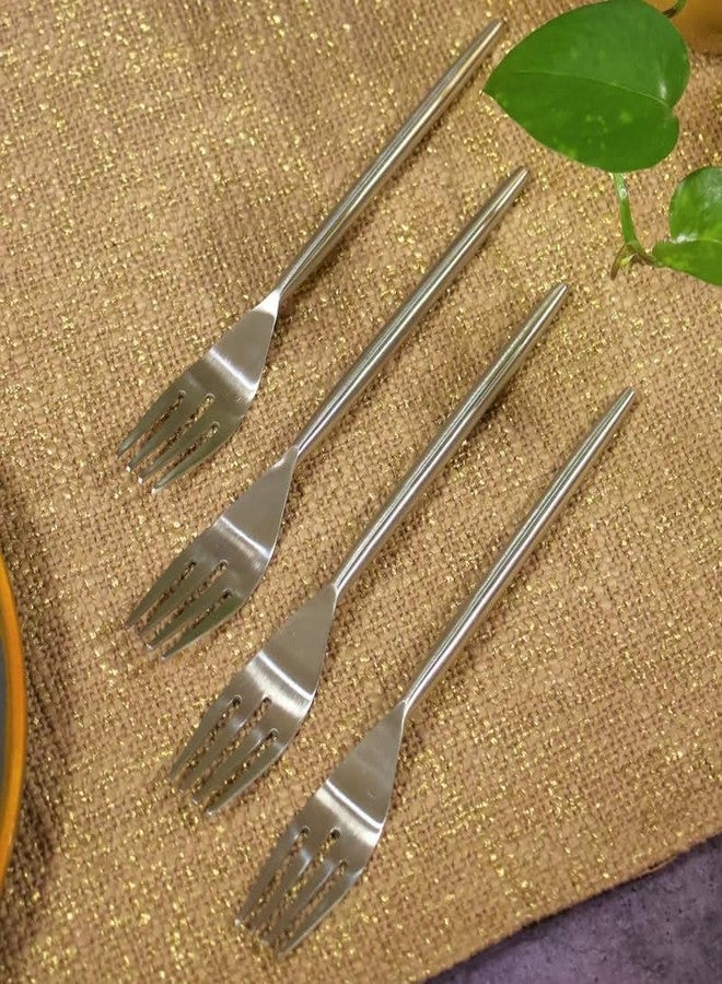 Ambi Handcrafted Steel Fork Set of 2 - Matt Finish - Image 3