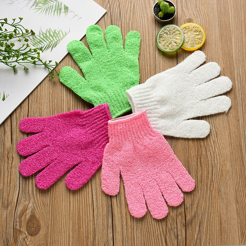 Bath Gloves Five-Finger Scrub Bath Towel Bath Towel Bath Brush Adult Thickeneded Bath Artifact Five-Finger Bath Gloves - Image 3