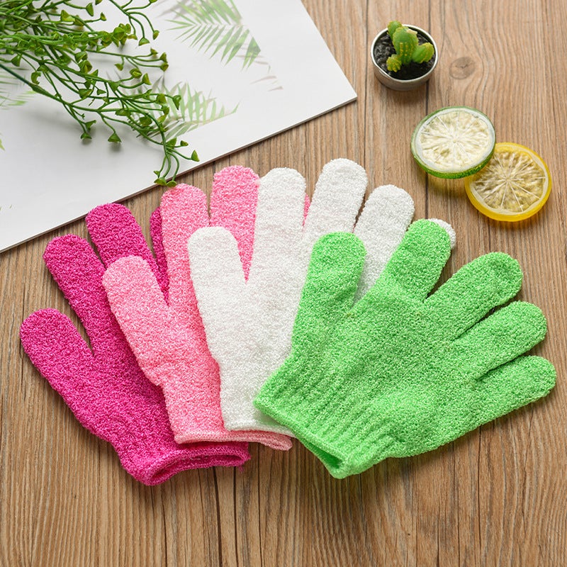 Bath Gloves Five-Finger Scrub Bath Towel Bath Towel Bath Brush Adult Thickeneded Bath Artifact Five-Finger Bath Gloves - Image 4