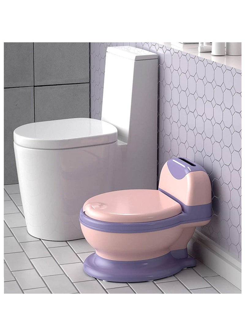 Arabest Potty Training Toilet Seat, Toddler Potty Chair with Soft Seat and Splash Guard, Removable Potty Pot for Toddler& Baby& Kids(Pink)  - Image 2