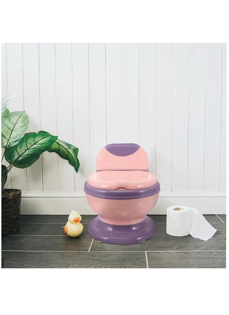 Arabest Potty Training Toilet Seat, Toddler Potty Chair with Soft Seat and Splash Guard, Removable Potty Pot for Toddler& Baby& Kids(Pink)  - Image 3