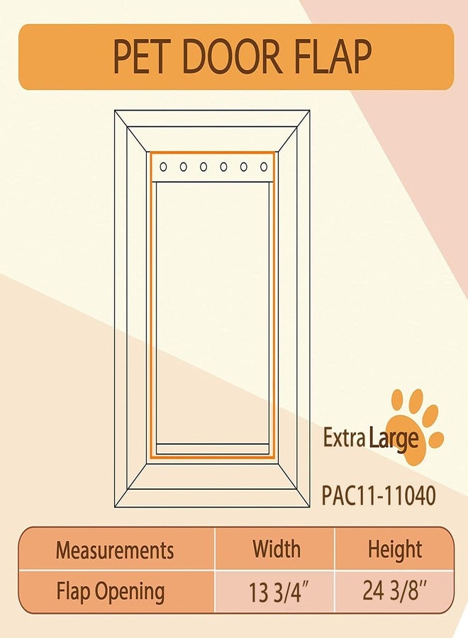 AMZOO Extra Large Replacement Dog Door Flap Compatible with PetSafe Measures 13 3/4” x 24 3/8” PAC 11-11040, Durable and Flexible - Image 5