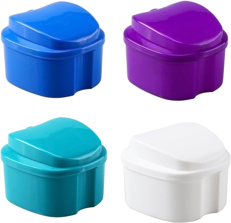 Pepsodent ORAfix Complete Care Premium Denture Bath with No Mess Strainer - Assorted Colors - Image 1