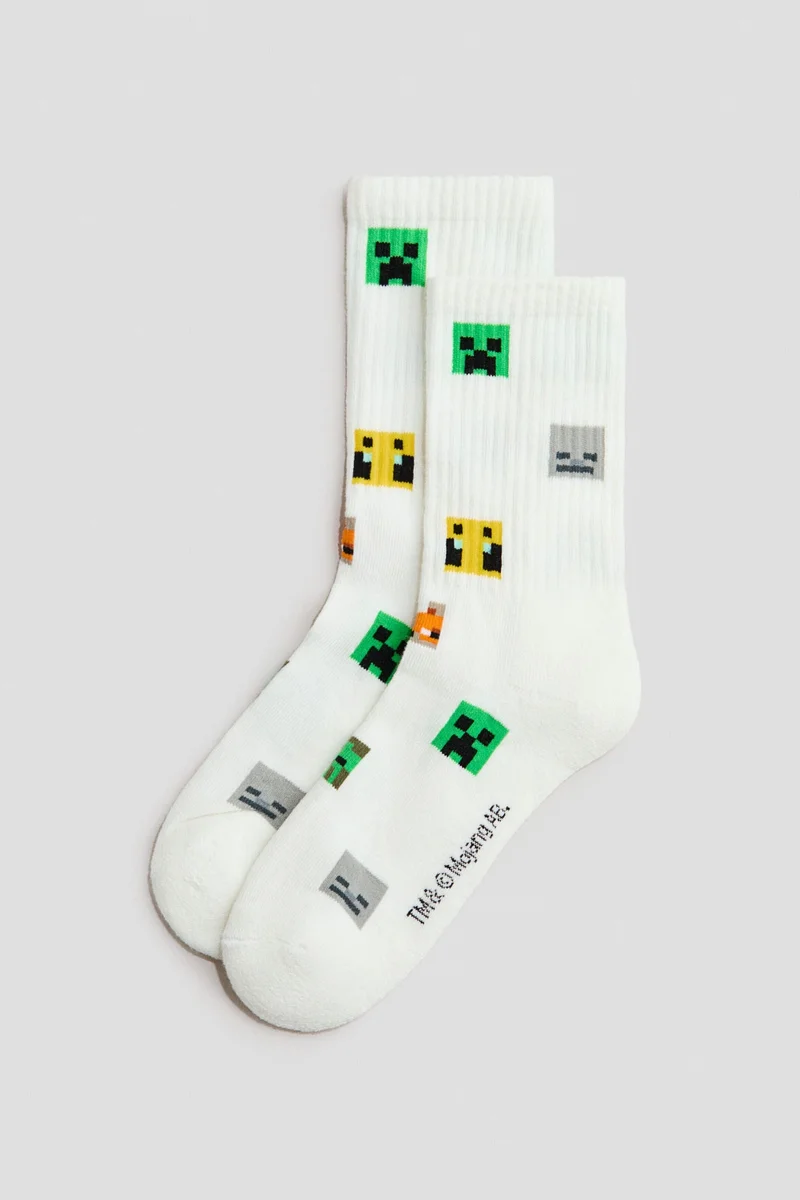 H&M 5-pack intarsia motif socks