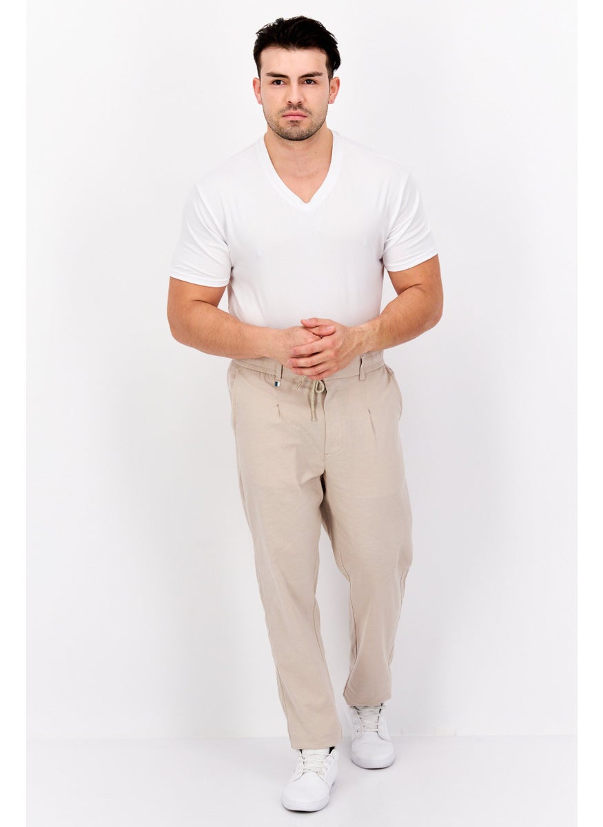 Men Regular Fit Solid Straight Leg Pants, Light Tan - pzsku/Z1C5DA45E61A93BAF6663Z/45/_/1737642493/d5e0f9d1-d98c-4e3b-bbca-e2e76d4c0d16