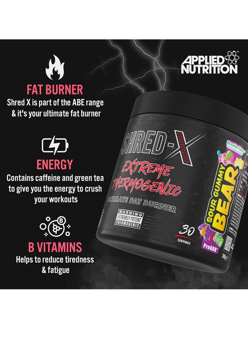 Applied Nutrition Shred X Fat Burner - Strawberry Kiwi - 30SER - Image 2