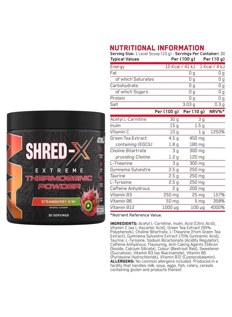 Applied Nutrition Shred X Fat Burner - Strawberry Kiwi - 30SER - Image 5