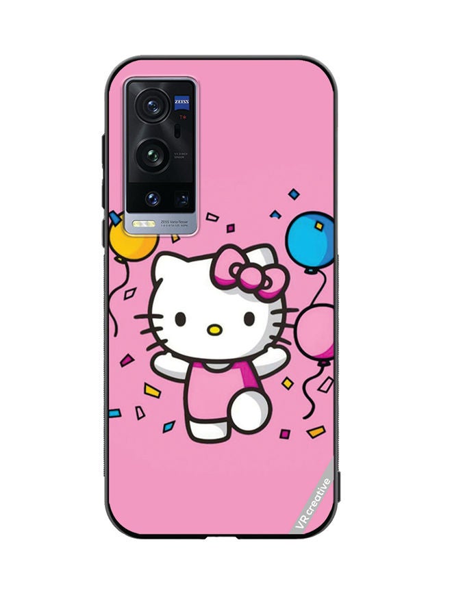 VR CREATIVE Protective Case Cover For Vivo X60 Pro Plus Hello Kitty Design Multicolour - Image 1