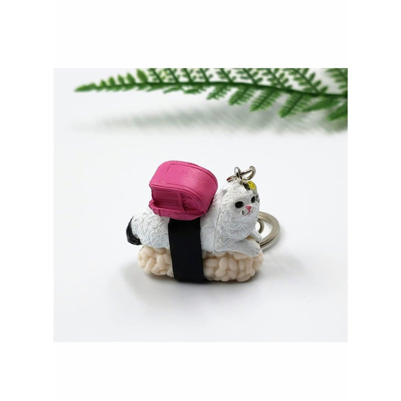 SOLARAE Cat Keychain Gift for Women, Cat Keyring Cute Funny Mini Pendent Jewelry Present for Girlfriend, Friend, Mom, Grandma, Birthday Party Well for Cellphone, Handbag, Purse - Image 4