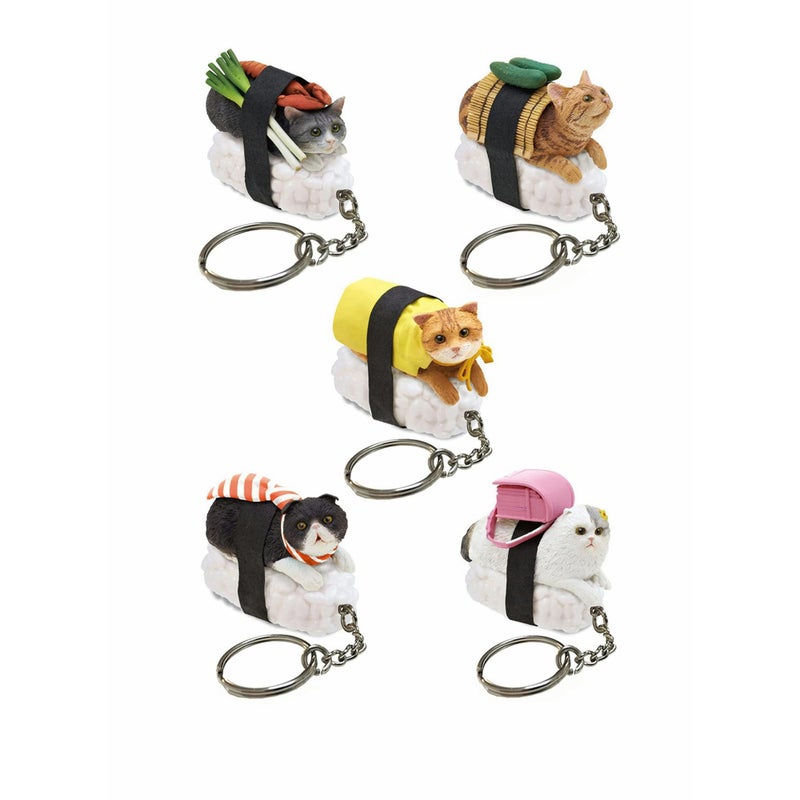 SOLARAE Cat Keychain Gift for Women, Cat Keyring Cute Funny Mini Pendent Jewelry Present for Girlfriend, Friend, Mom, Grandma, Birthday Party Well for Cellphone, Handbag, Purse - Image 1