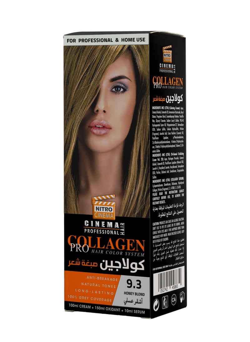 نيترو سينما  - كولاجين صبغة شعر لون اشقر عسلي 9.3 - Image 1