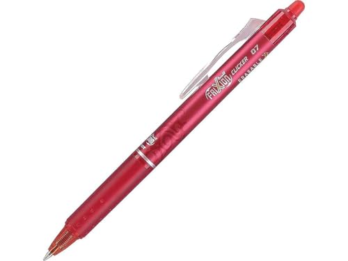 Pilot FriXion Clicker Erasable Gel Pens, Fine Point (0.7mm), Red Ink, 12-Pack - Refillable, Smooth Writing Pens for School, Journaling, and Office Use - Image 3