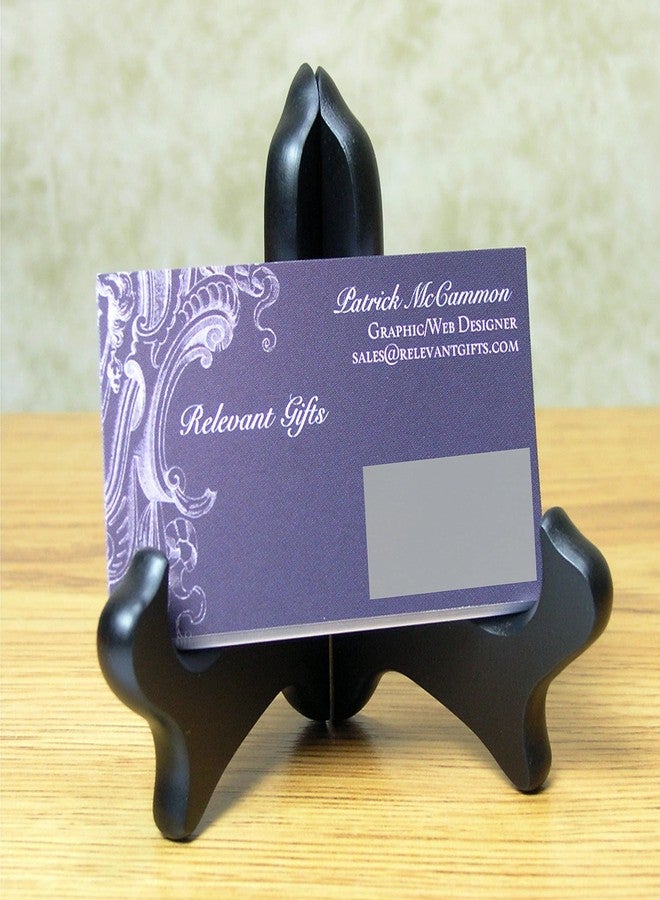 BANBERRY DESIGNS Black Folding Wood Easels - Premium Quality Display Stands - Set of 3 - Ideal for Small Plates Plaques Books Tiles - 4" H - Image 5