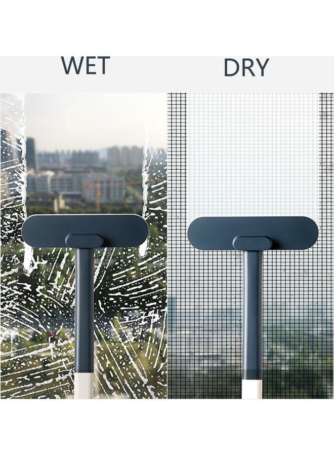 NIBEMINENT Multi-Functional Cleaning Brush with Handle Blue