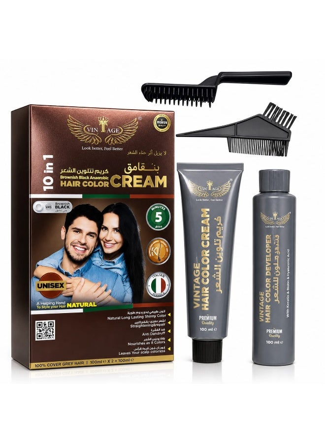 Brownish Black Hair Color Cream