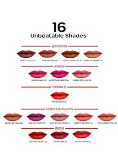 Faces Canada Comfy Matte Liquid Lipstick Color Getting Ready 02 - Matte Lipstick, Super Smooth Long Lasting - Intense Matte Color Enriched With Almond Oil And Vitamin E - (3 ml)  - Image 5