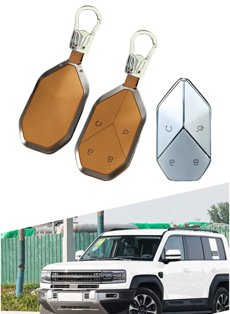 صممت خصيصا لسيارة ليوبارد 5 ، يغطي غطاء المفتاح بشكل مثالي مفتاح السيارة الأصلي ، والذي مصنوع من مواد سبيكة الزنك المضادة للسقوط ومقاومة للارتداء الراقية. - Image 1