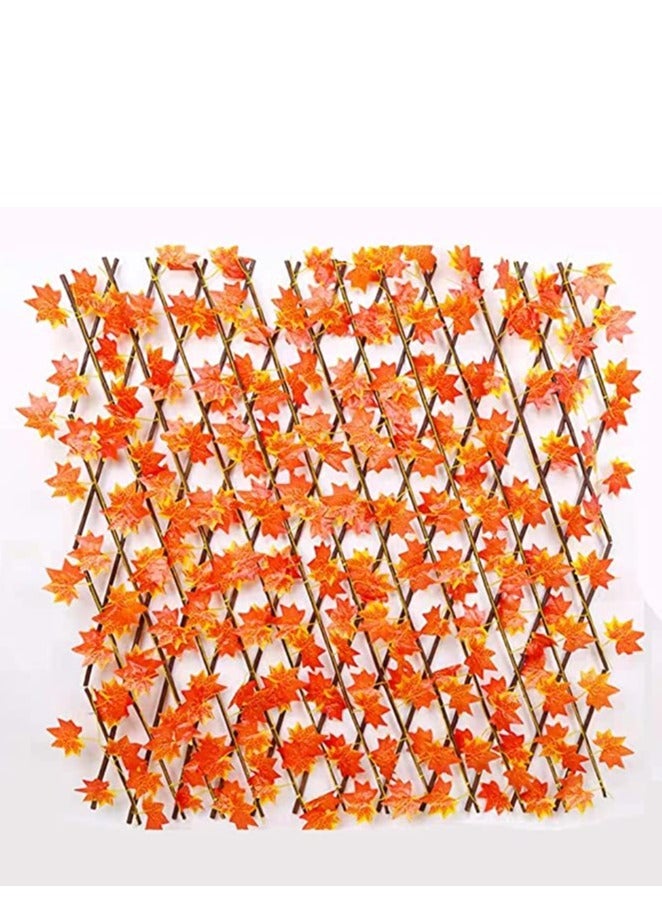 FFD Expandable Faux Ivy Fence, Artificial Leaf Fence Garden Fence,Artificial Privacy Screen Decor for Outdoor Wall - Image 1