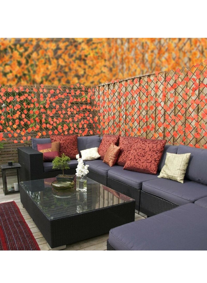 FFD Expandable Faux Ivy Fence, Artificial Leaf Fence Garden Fence,Artificial Privacy Screen Decor for Outdoor Wall - Image 5