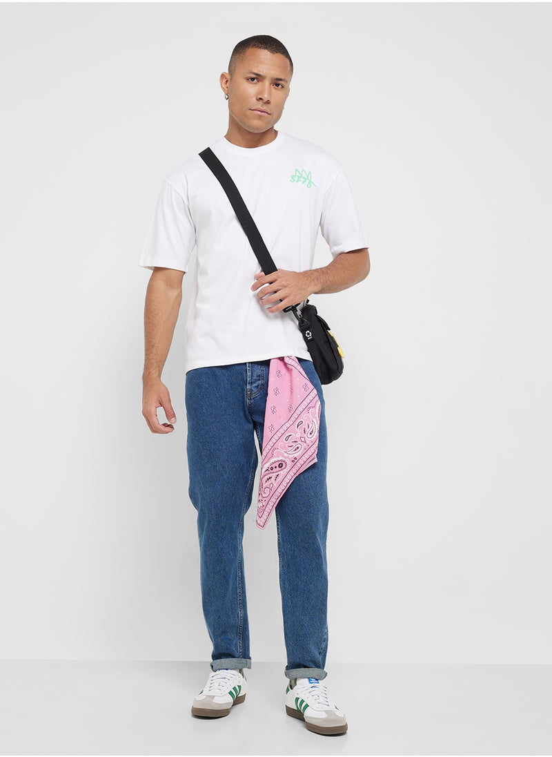 Seventy Five - Graphic Print Oversized T-Shirt - Image 1