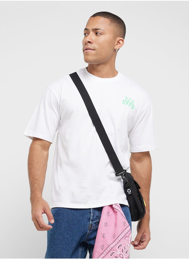 Seventy Five - Graphic Print Oversized T-Shirt - Image 1