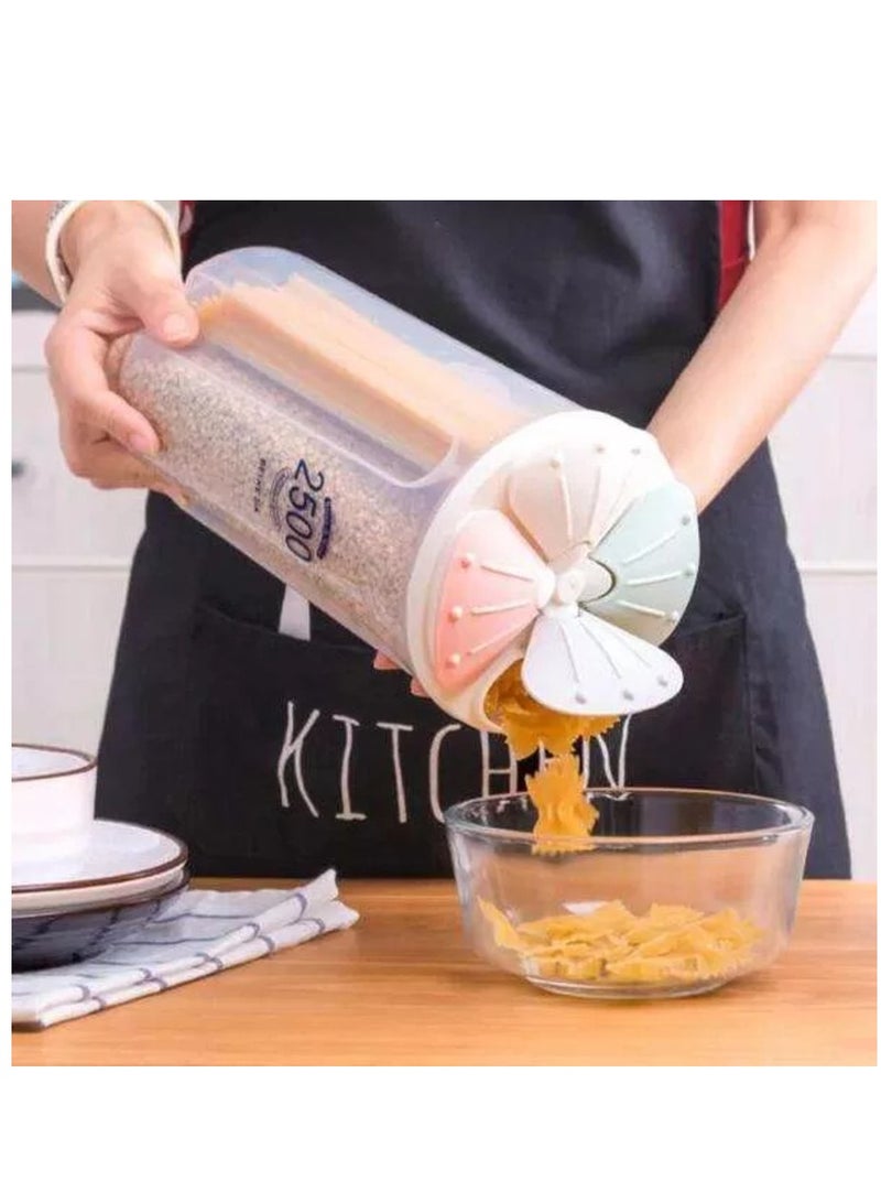 BEIAKE Multi-use transparent plastic food container, size 2.5 liters - Image 1