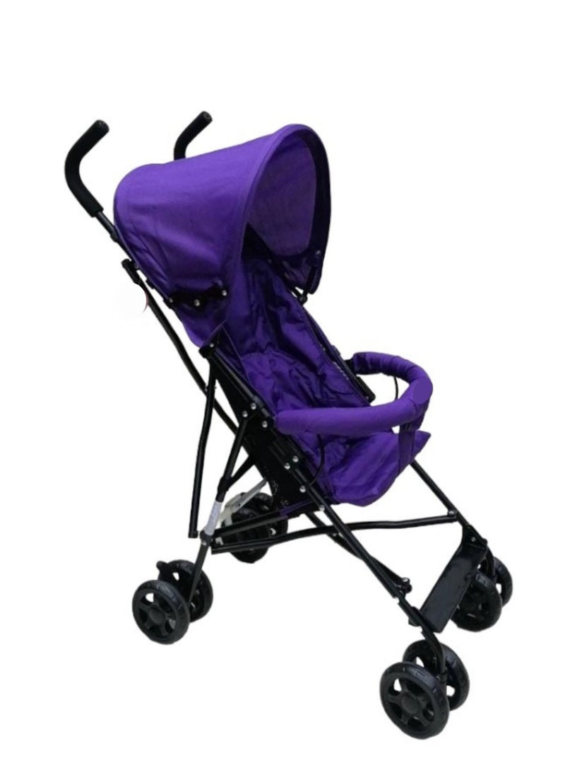 Toy Box - Foldable Baby Single Stroller Comfortable Lightweight And Compact Design Purple - Image 1