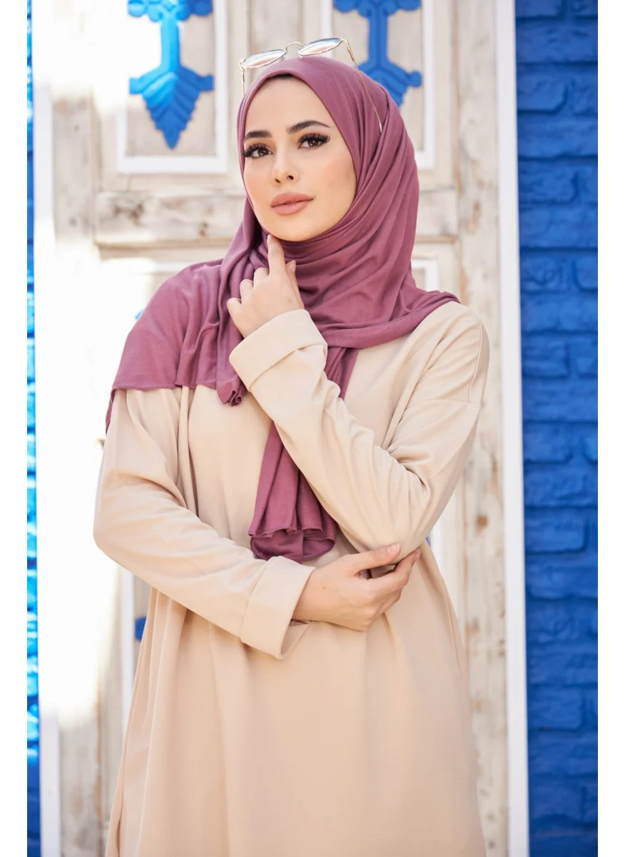 Naciye Sultan Hijab Combed Cotton Shawl Dusty Rose