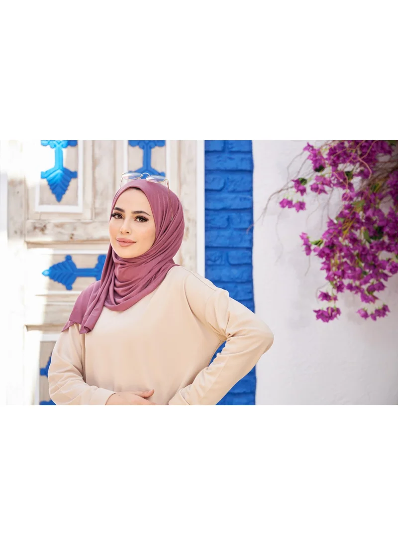 Naciye Sultan Hijab Combed Cotton Shawl Dusty Rose